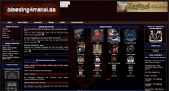 Desktop Screenshot of bleeding4metal.de